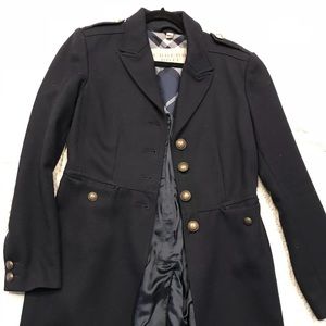 US 10 Navy BURBERRY peacoat